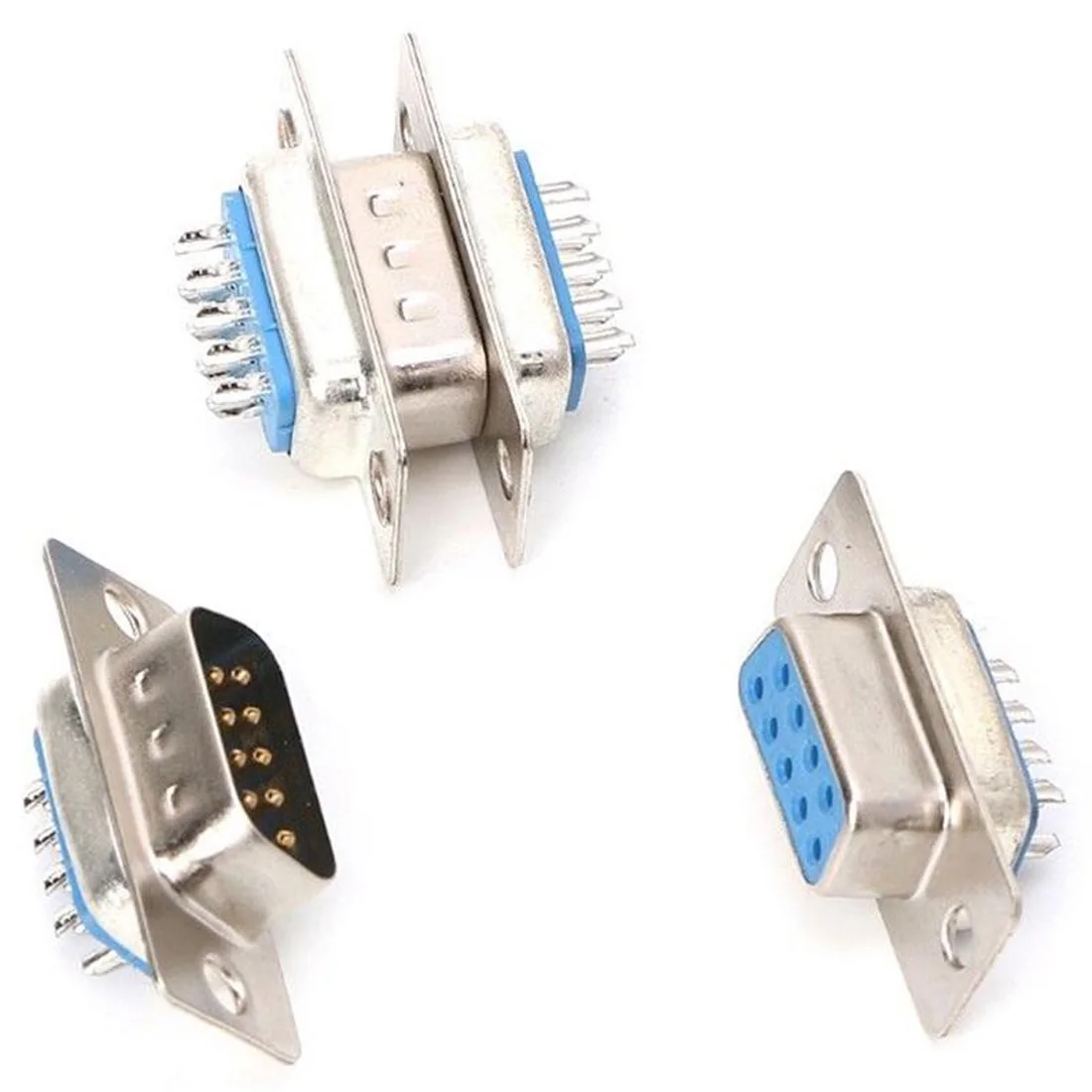 1 шт. 3 1x1 см RS232 DB9 Серийный VGA 9 Pin 2 ряда припоя Тип штепсельная вилка D SUB