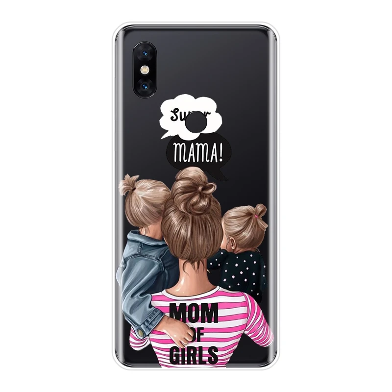 Черного цвета с рисунками из мультфильмов для девочек чехол для телефона из силикона для Xiaomi mi Макс 1 2 3 маленьких Для женщин мама и мягкий чехол для задней крышки для Xiaomi mi Note mi x 1 2 2S 3 S - Цвет: No.3