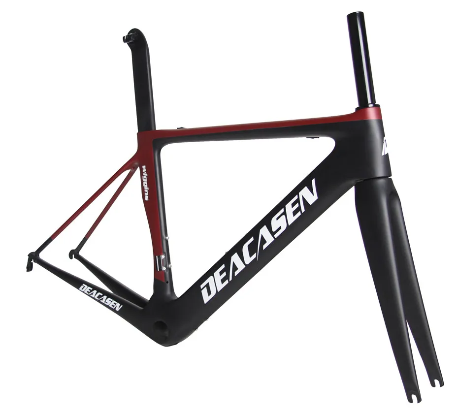 Perfect Popular DEACASEN Bicycle Frame 2018 DIY Super Light Carbon Road Frame Integrated Molding Racing Bicycle Frame 2 Year Warranty 10