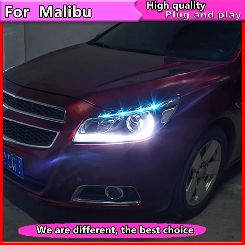Стайлинг автомобиля фары в сборе для Chevrolet Malibu 2012 2014 светодиодная фара лампа drl