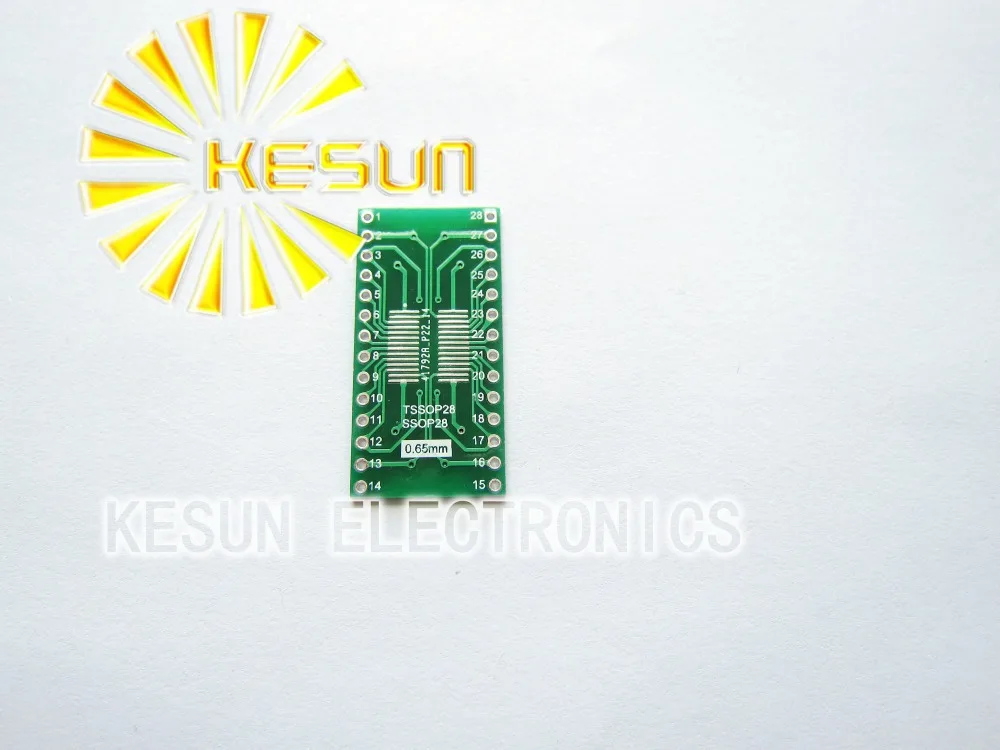 

10PCS TSSOP28 SSOP28 MSOP28 SOP28 TURN DIP28 28pin IC adapter Socket / Adapter plate PCB Suitable for IC socket