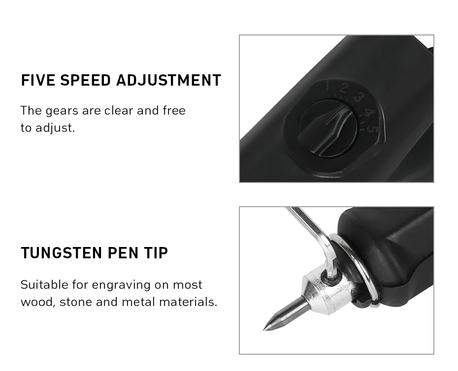 Новый 1 комплект электрическая ручка для гравировки резьба Перьевой Плоттер гравировки электрическое долото с 1 шт Вольфрам советы надписи