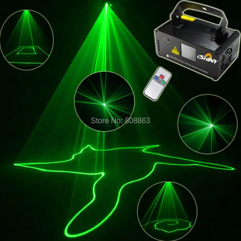 ESHINY маленький зеленый лазер 50 линии сканер луч дистанционного DMX DJ танец ночник на кофейный столик магазин Рождество светильник для диско