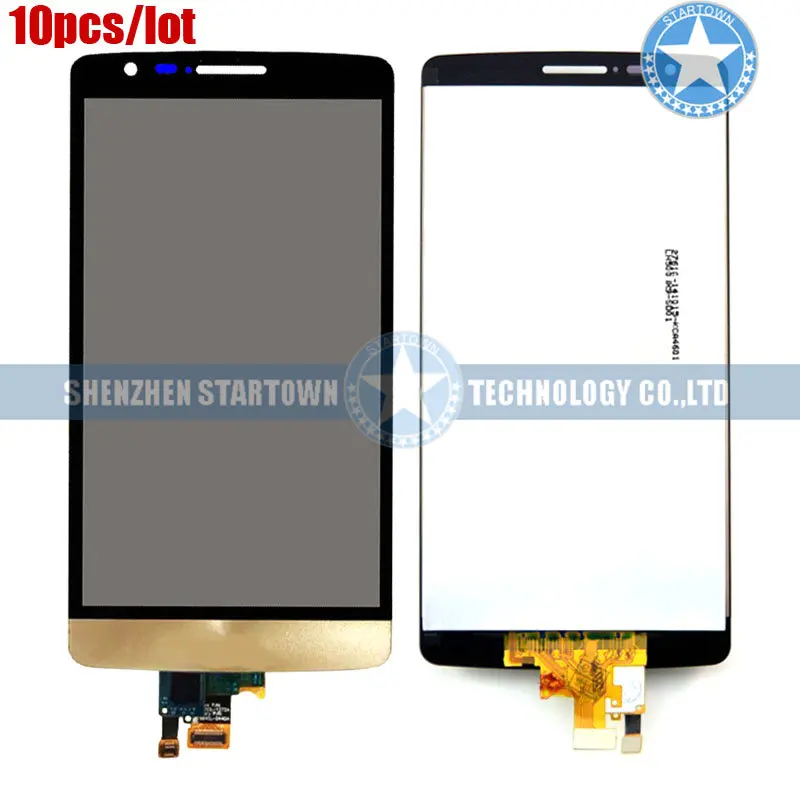 

10pcs/lot New Gold Replacement Part For LG G3 Mini Beat D722 D724 D725 D728 Touch Screen Digitizer LCD Display Panel Assembly