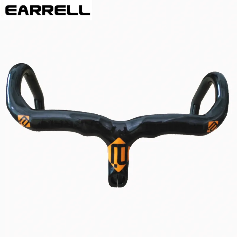

EARRELL Road Carbon Handlebar Bicycle Handlebars Road Handlebar Bent Bar Carbon Integrated Handlebar With Stem 28.6mm Bike Parts
