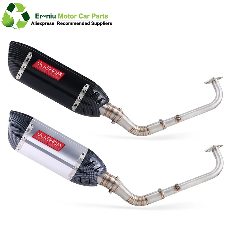 

Modified Front Middle Link Pipe Scooter Exhaust Muffler Escape Full System Slip-On For yamaha NVX155 NVX 155 Aerox155 Aerox 155