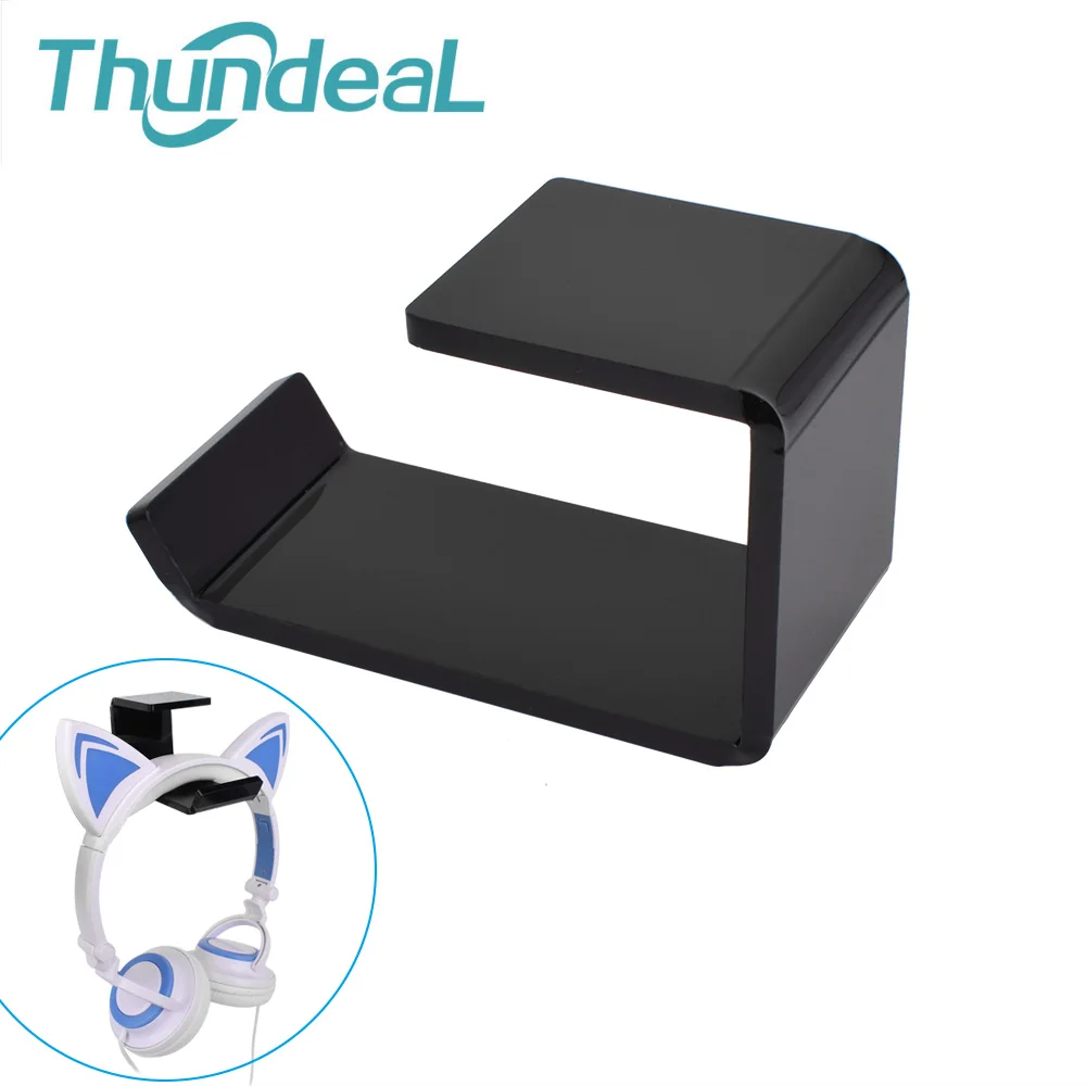 

ThundeaL Durable Headphone Headset Holder Hanger Earphone Wall Desk Display Bracket Headphone Stand Hanger Accessory With Stick