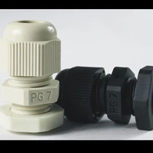100 шт. хорошего качества IP68 Водонепроницаемый нейлоновый Пластиковый кабель кабельный ввод Разъем PG7 M12 для 3-6,5 мм кабель