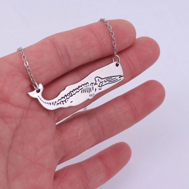 Hzew whale skeleton science анатомическое ожерелье с кулоном Ожерелье с Китом