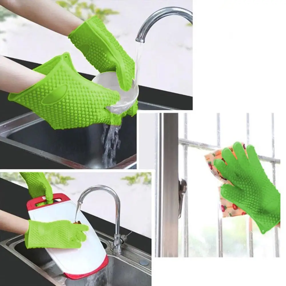 Oven Mitts and Potholder Set Silicone (6)