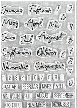 

German Transparent Clear Silicone Stamp/Seal for DIY scrapbooking/photo album Decorative clear stamp sheets A1503