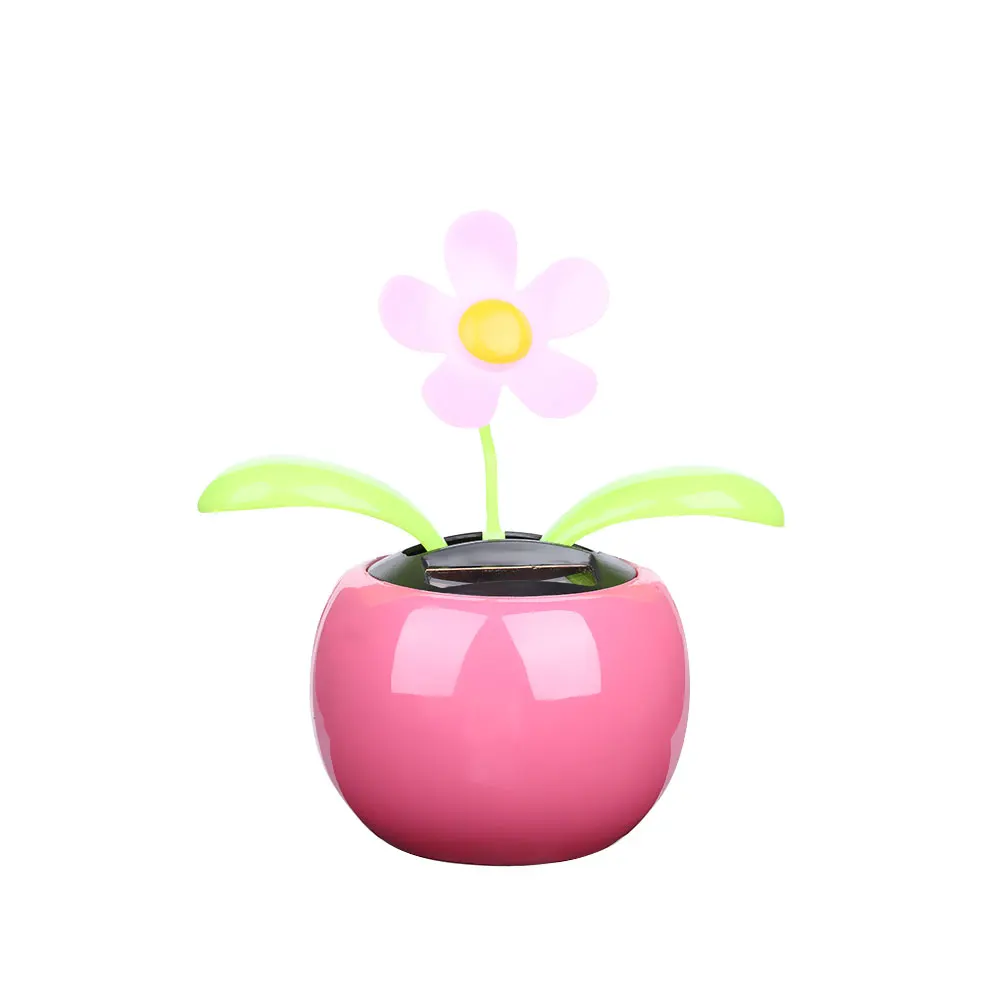 

1PC New Moving Dancing Swing Flip flap Solar Toy Power Sunflower Apple Car gadgets Gift Home Toys Decorating Plants