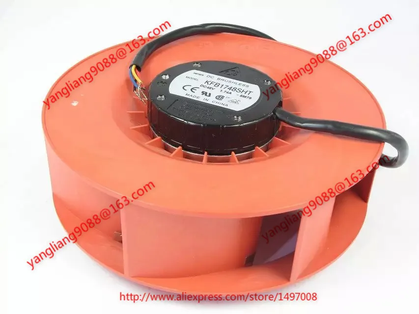 Delta Electronics KFB1748SHT 5M79 постоянного тока 48В 1.74A 172X172X69mm 4 проводной Сервер вентилятор