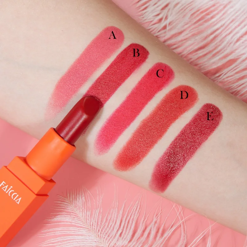 2019 Lipstick Matte Waterproof Velvet Lipstick 5 Colors Sexy Red Brown Pigments Makeup Matte Lipsticks 2019 Lipstick Matte Waterproof Velvet Lipstick 5 Colors Sexy Red Brown Pigments Makeup Matte Lipsticks