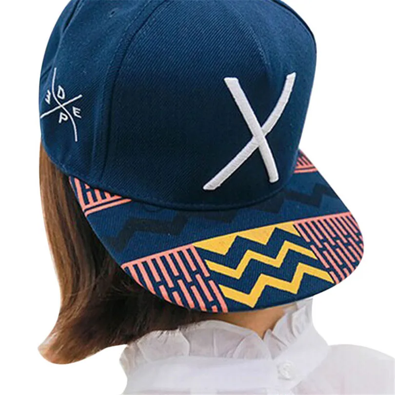

2017 Durable Fashion Casquette Snapback New Hip-Pop Letter X Flat Hat Baseball Cap Hip-Hop Peaked Cap J524