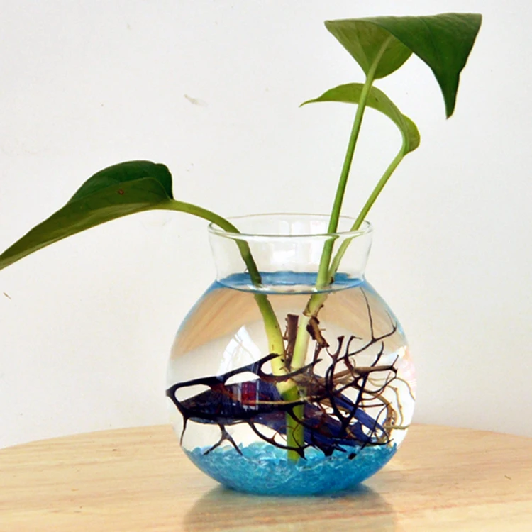 Vases Flower Planter Flower Bottle Glass Fish Tank Container Terrarium Home Table Decoration Clear