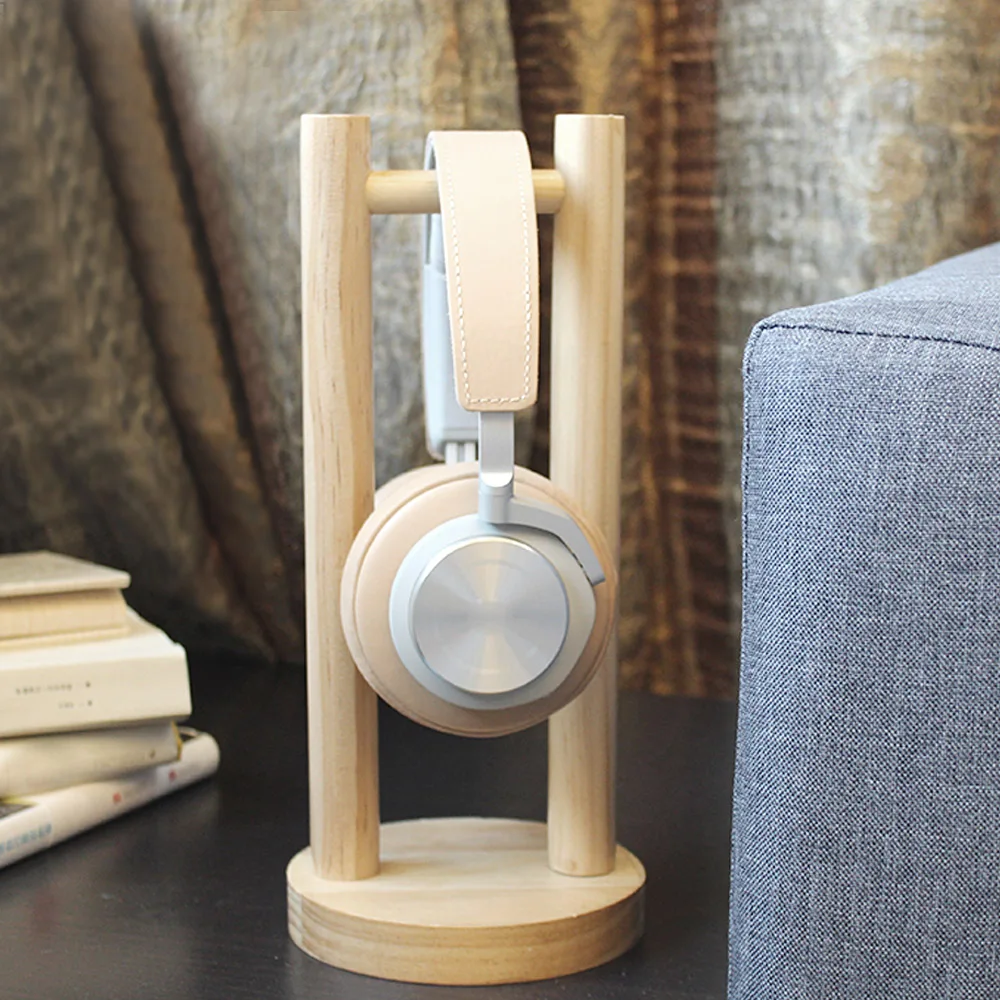 Vococal Universal Wood Wooden Headphone Stand Headset Holder Earphone