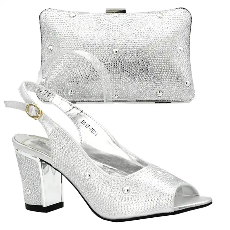 grey wedding shoes and bag
