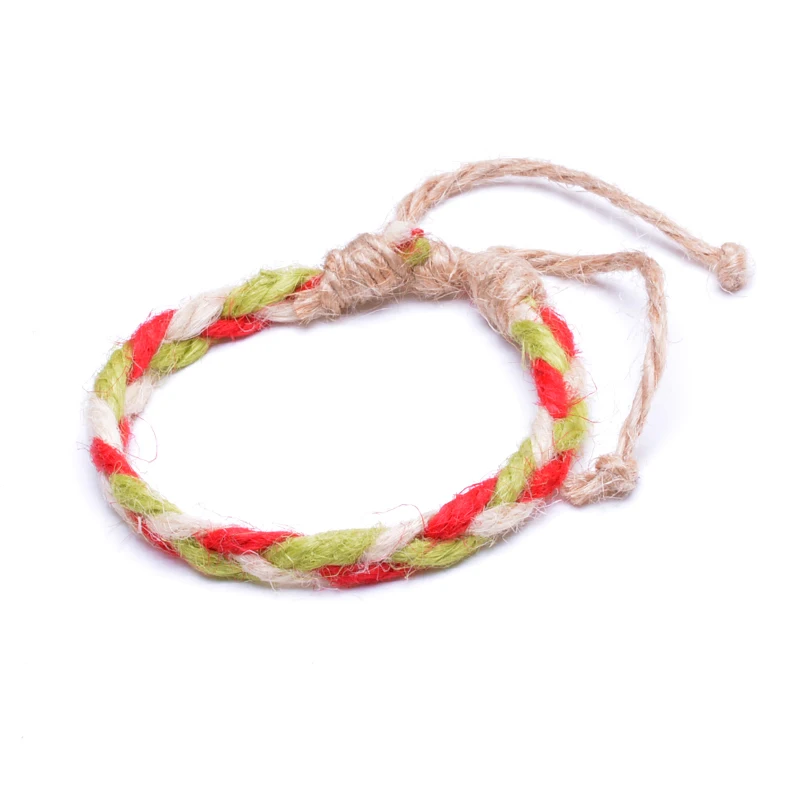 

Cotton Rope Trendy Chic Charms Bracelet Bohemia Woven Rope Comfortable Vintage Yoga Bracelet for Men Women Jewelry Adjustable