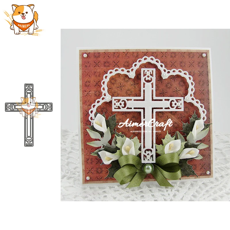 

Cross Easter Sunday Metal Cutting Dies Scrapbooking Stencil for DIY Paper Card Decorative Embossing Die Cut Craft Dies New 2019