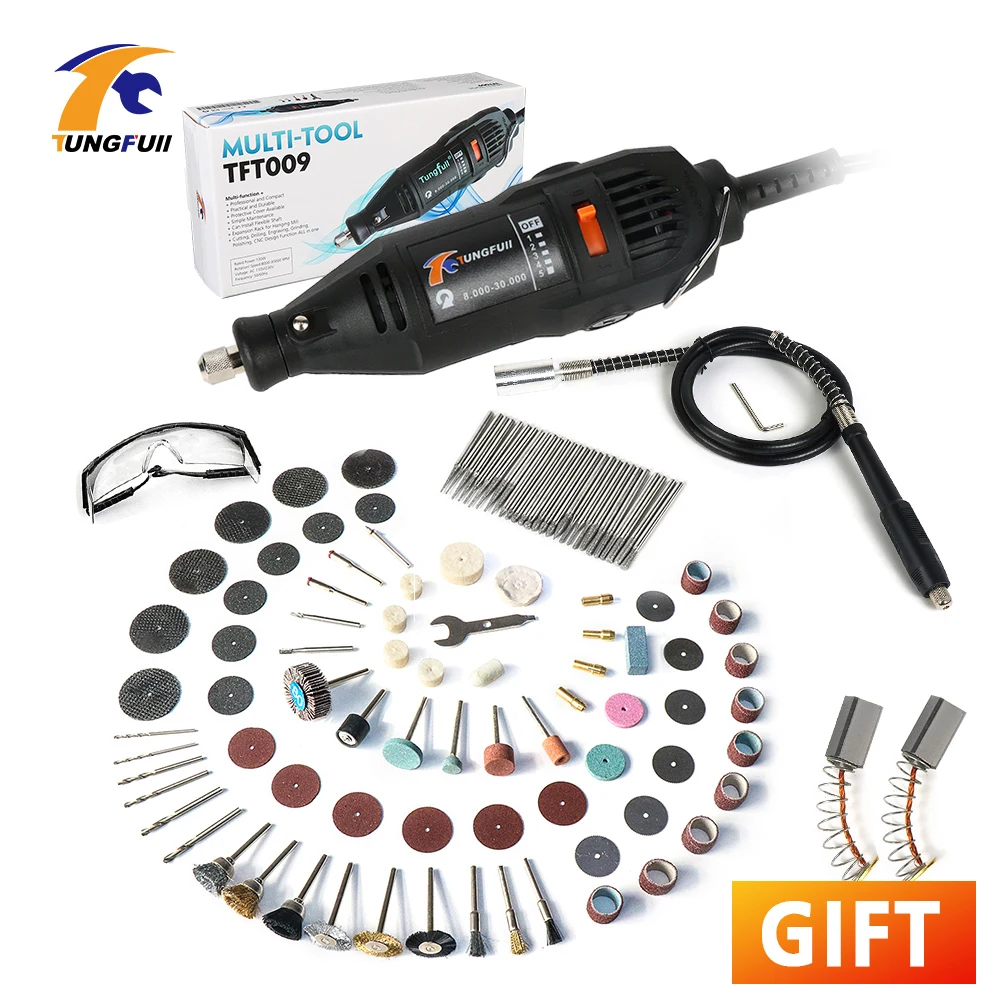 TUNGFULL Dremel Grinder 30000rpm Variable Speed Drill Machine Dremel