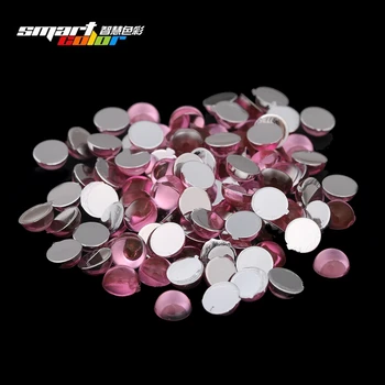 

Light Pink Color Many Sizes Acrylic Flatback Half Round Facets Acrylic Rhinestone Glue On Beads Decorate DIY