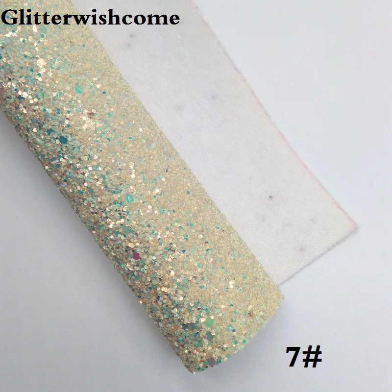 Glitterwishcome 21X29 см A4 Размеры виниловые обои для банты с эффектом блестящей кожи тканевый Виниловый фон для банты, GM262A - Цвет: 7