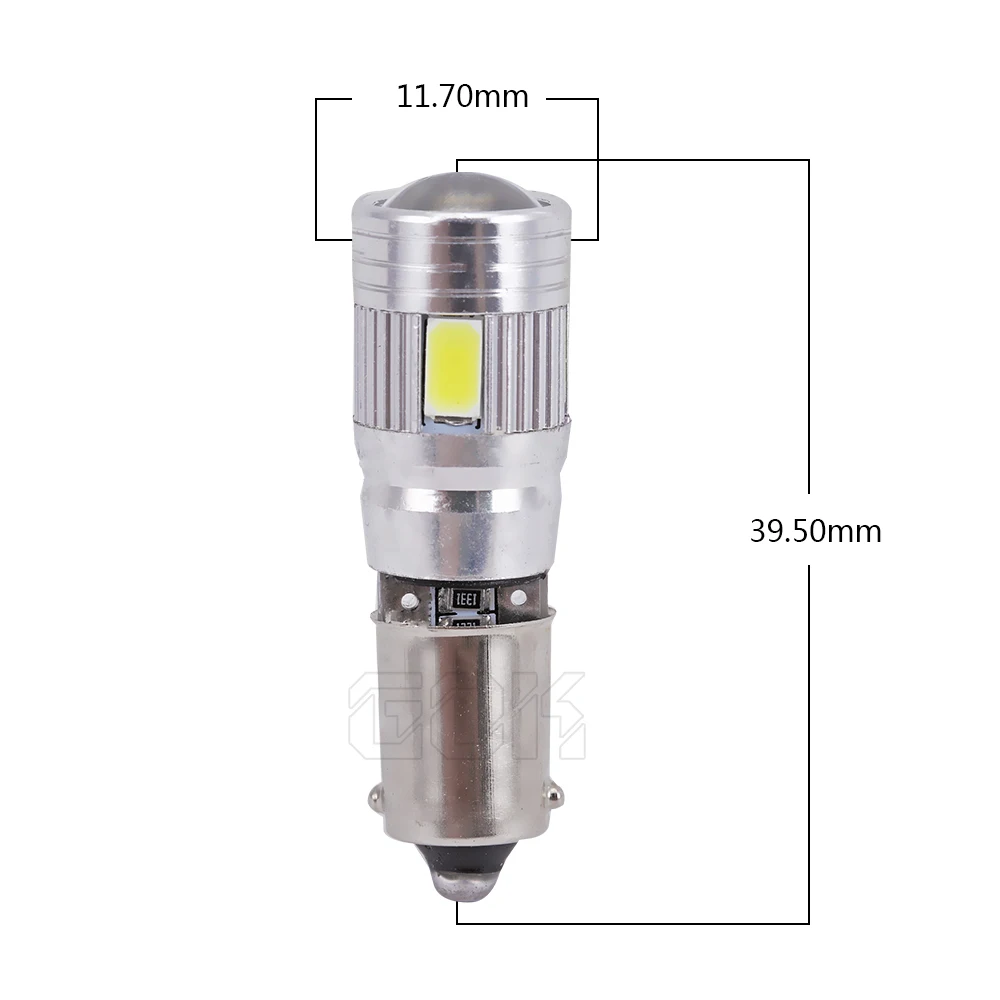 Автомобильная светодиодная лампа canbus T4W Canbus LED BA9S 6smd 5630 5730 ba9s 1 шт./лот|car dome light|car