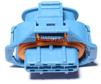 

New and Aftermarket 3 Way Female Auto Connector Bosh With Pins and Wire Seals 1928403736-blue