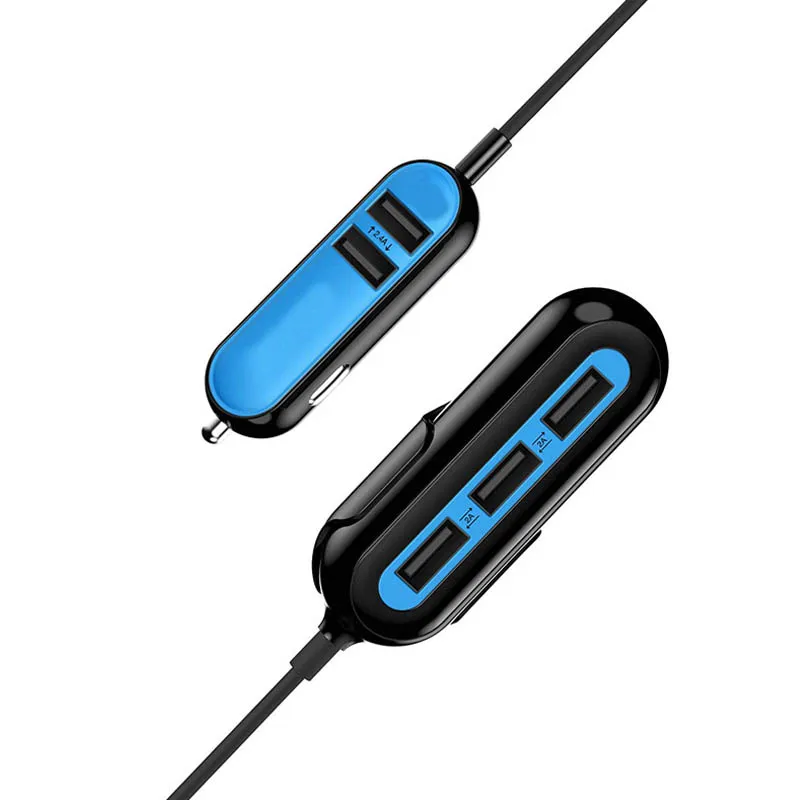 Умное быстрое автомобильное зарядное устройство с 5 usb-портами, быстрая зарядка A, автомобильное зарядное устройство для Xiaomi Mi 9 huawei P30 Pro, быстрое зарядное устройство для телефона