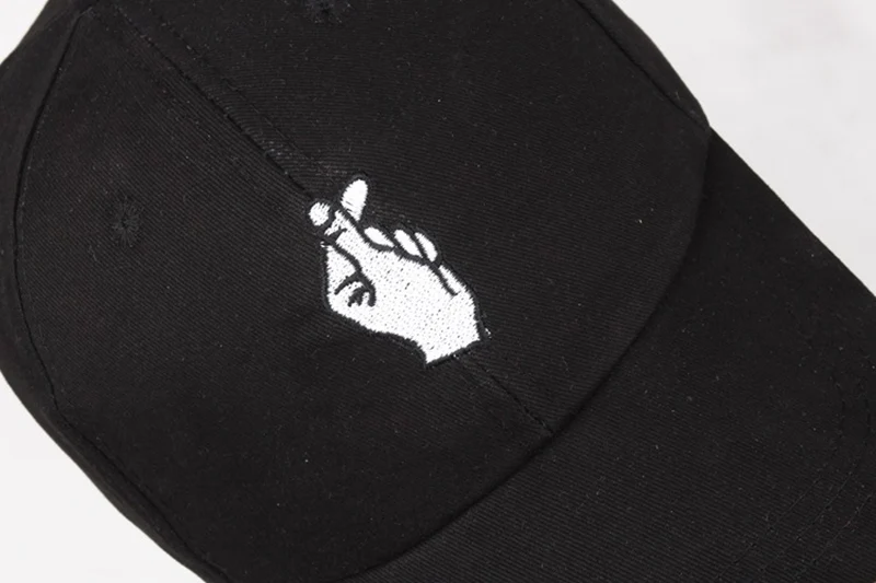 Unisex Embroider Baseball Cap Heart Love Gestures Finger Snapback Hat Novelty Women Men Summer Fashion Golf Casual Hats CP0044 (11)