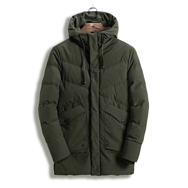 Buy Army Green And Black 2018 Winter Men's Thick Warm