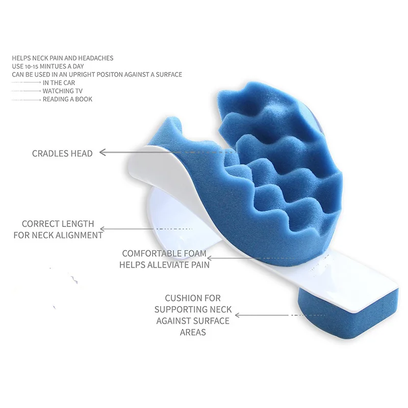 Multifunctional Head Neck Tension Release Pillow Massage Pillow Safe Fixed Neck Redress Spine Health Care Cushions for Women Men8
