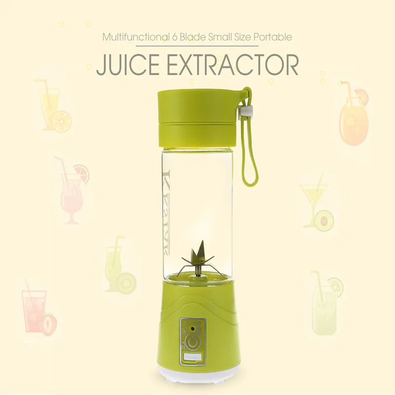

Multifunctional 380ml Portable Electric Juicer Cup Blender USB Rechargeable home Juice Extractor egg whisk meat grinder Machine