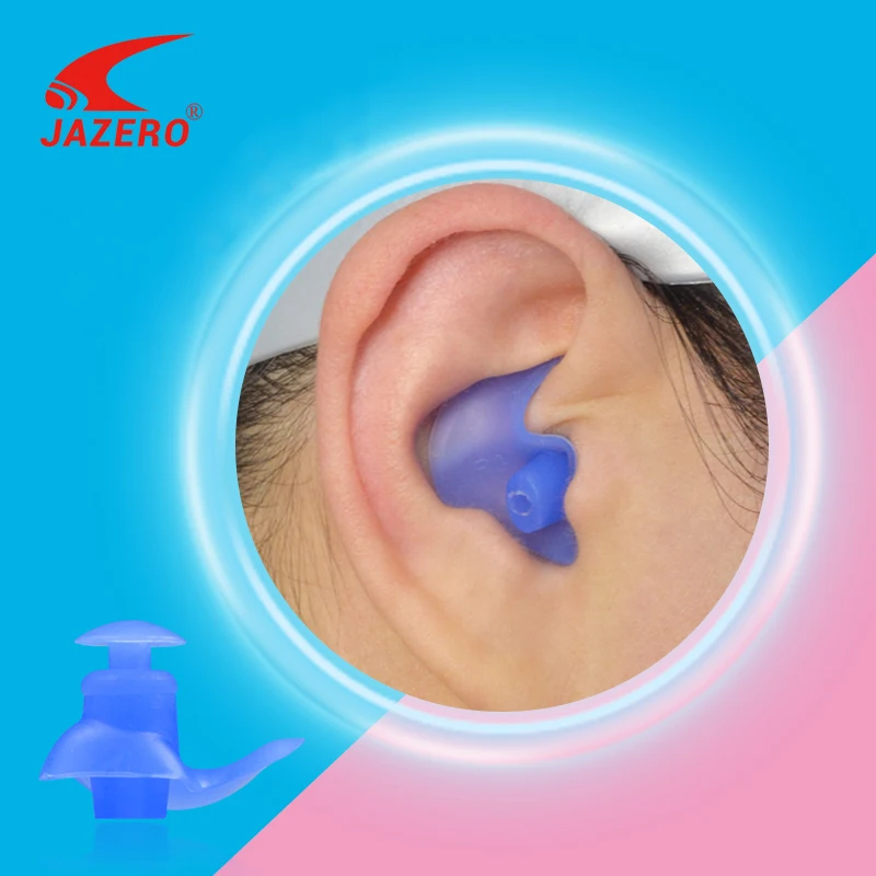 JAZERO Silicone Soft Ear Plugs Earplugs Swimming Colorful Earplugs For Swimming Water Sports Swimming Accessories Comfortable