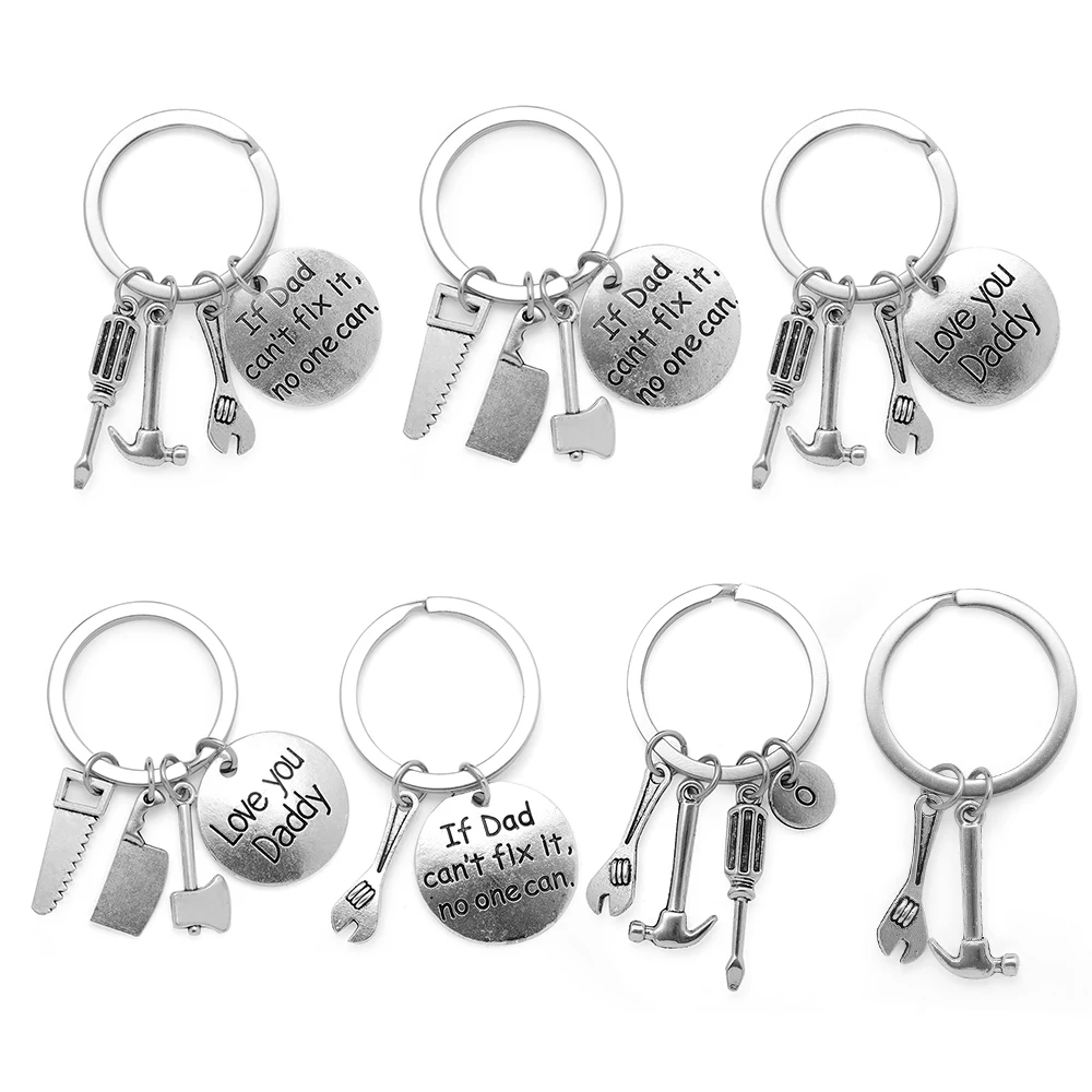 

1Pcs Trendy Keyring Hand Tools Keychain Daddy Keyring Gift For Dad Fathers Day Keychain Hand Tools Bag Pendant Key Ring Jewelry