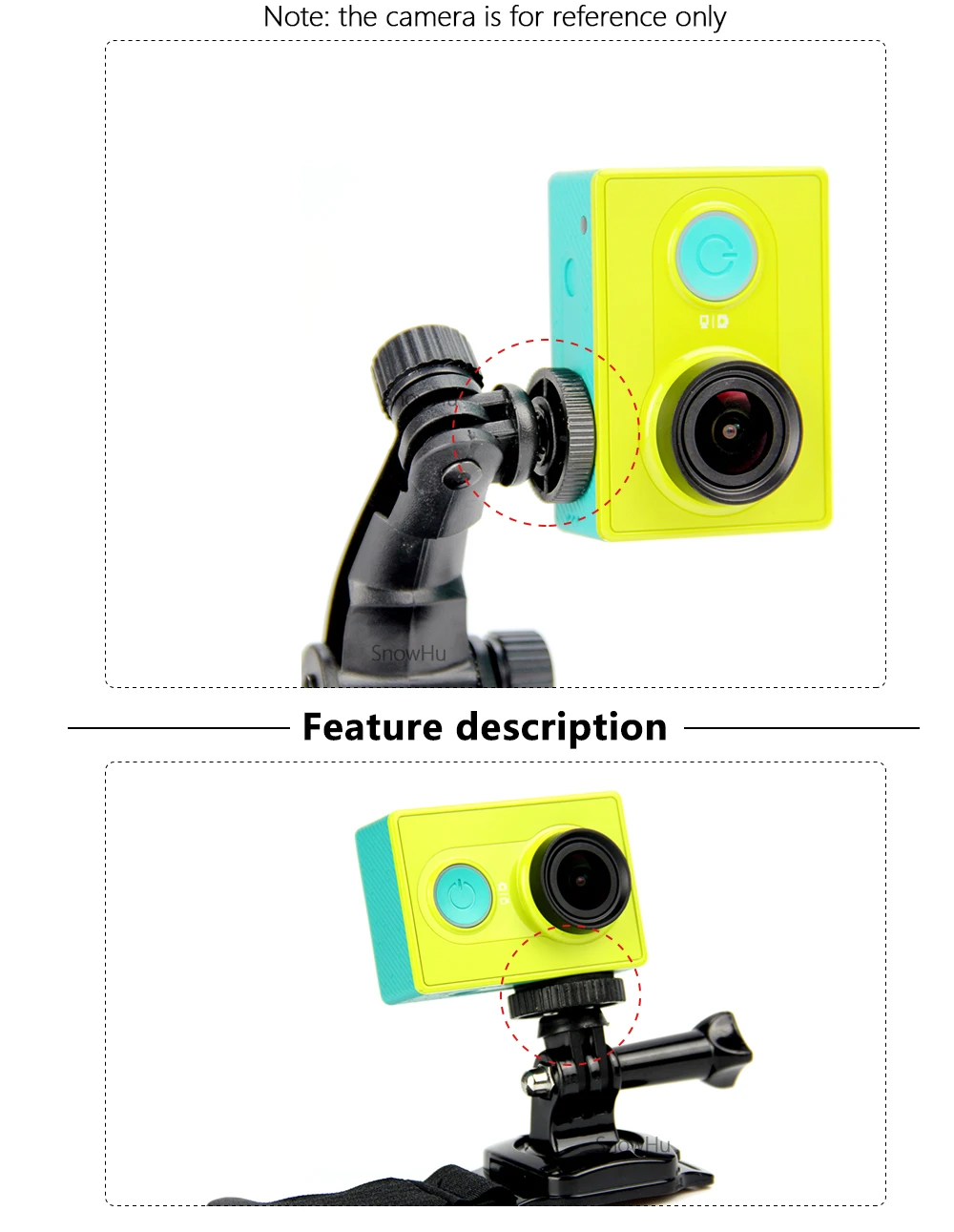 Аксессуары snowhu для GoPro мини Штатив Адаптер монопод крепление для GoPro HD Hero 8 7 6 5 4 камера экшн Спорт sjcam SJ4000 GP60