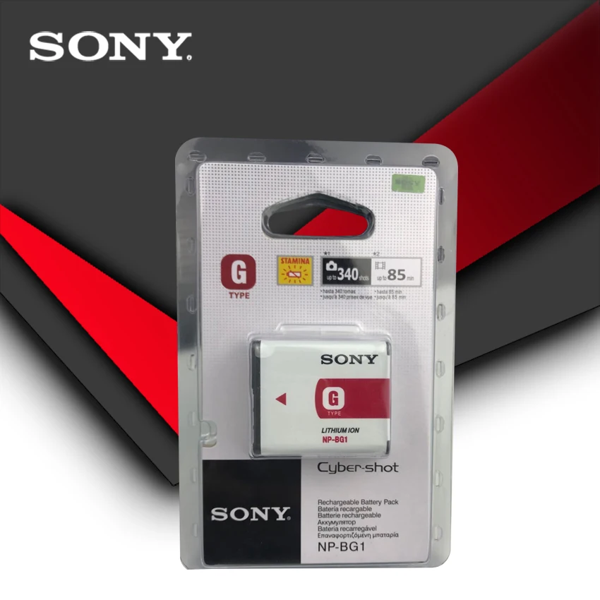 

Sony Original NP-BG1 Battery NP BG1 NPBG1 Batteries FG1 DSC W120 W125 W130 W150 W170 W200 W210 W220 W230 W290 T20 T100 HX30