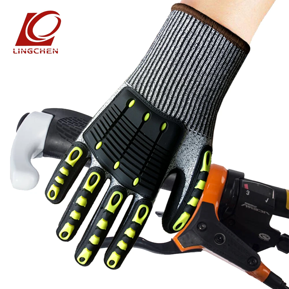 Защитные перчатки TPR с защитой от пальцев велосипедные перчатки защитные Руки от ножа (одна пара)
