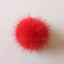 5 шт./партия цена натуральный мех норки мяч DIY 4 см натуральный мех помпон для женщин Зимний брелок шапочки шляпа TKF011-rose
