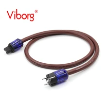 Free shipping Viborg CARDAS Golden Reference HiFi audio power cable with oyaide P-037E&C-037 EUR power connector