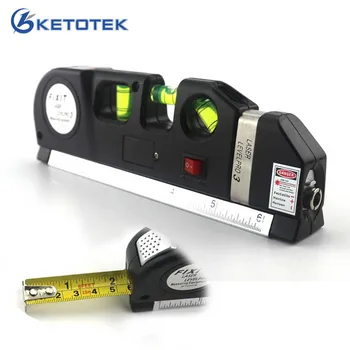 

Laser Level Tape Metric Aligner Bubbles Ruler Measure Level Laser with Horizontal Vertical