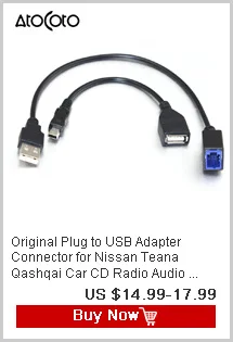 AtoCoto USB-NI1 OEM радио 8 Pin Интерфейс USB порт вход удерживающий кабель для Nissan Авто аудио замена