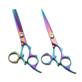 

5.5" 440C Flying shear Rotary handle Barber Shop Cutting Shears Thinning Scissors Hairdressing Supplies Hair Scissors