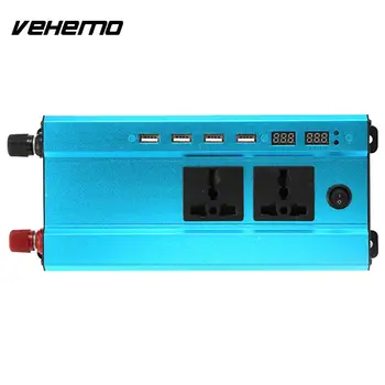 

Vehemo DC12V To AC110V 1200W Peak Solar Power Inverter Auto Inverter LED Car Inverter Aluminium Alloy Adapter Portable Outdoor