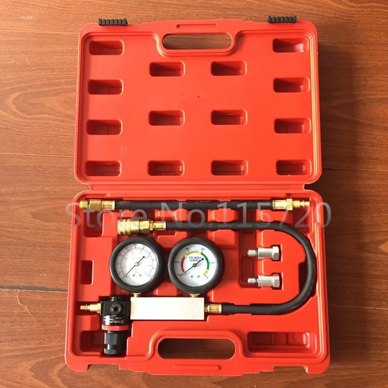 

TU-21 Petrol Engine Cylinder Compression Leak Detector Tester Gauge Tool Kit