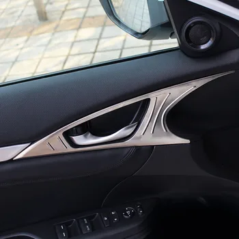 

For Honda Insight 2018 2019 Stainless steel Car inner door Bowl protector frame Cover Trim sticker car styling Accessories 4pcs