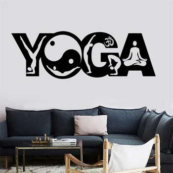 

Wall Sticker Buddha Yoga Pose Positions Zen Meditation Om Vinyl Decal