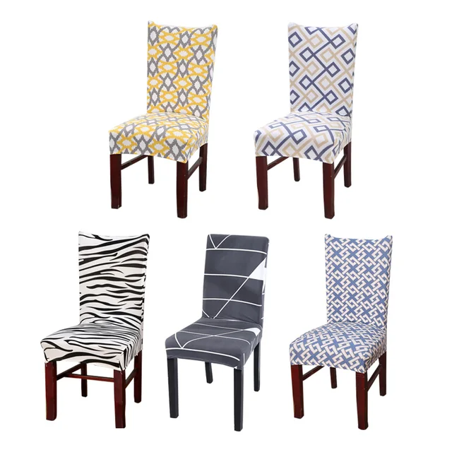 Us 3 88 43 Off Kitchen Chair Cover Stretch Office Slipcovers For Armchairs Dining Seat Covers Computer Chairs Spandex 1p In