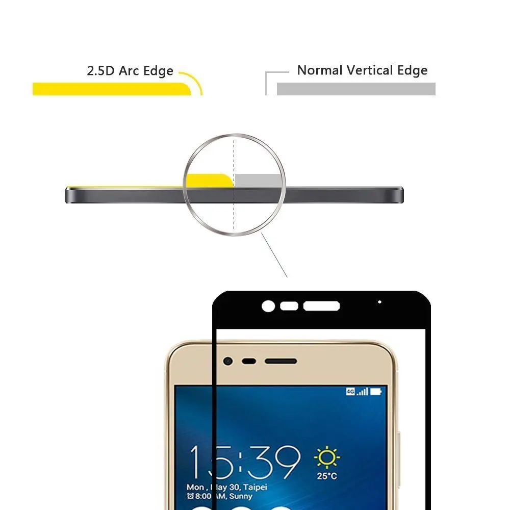 Полное покрытие из закаленного стекла для ASUS Zenfone 3 MAX ZC520TL ZC520 TL ZC 520TL на max3 X008D X008 Защитное стекло для экрана Capa Fundas